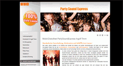 Desktop Screenshot of party-sound-express.de
